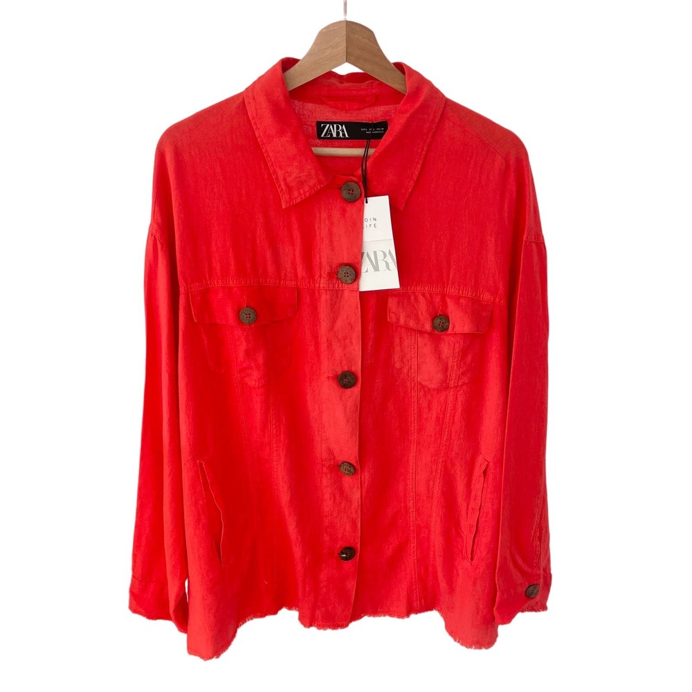 ZARA OVERSIZED LINEN JACKET / OVERSHIRT